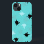 Atomic Turquoise Starbursts Barely There iPad Case<br><div class="desc">This Atomic Turquoise Starbursts Barely There iPad Case has all of the mid century modern fun of your grandma’s kitchen, minus the sticky linoleum. The kitschy design features a green background with gold speckles and randomly placed starbursts in black, and shades of aqua and turquoise. This vintage inspired pattern is...</div>