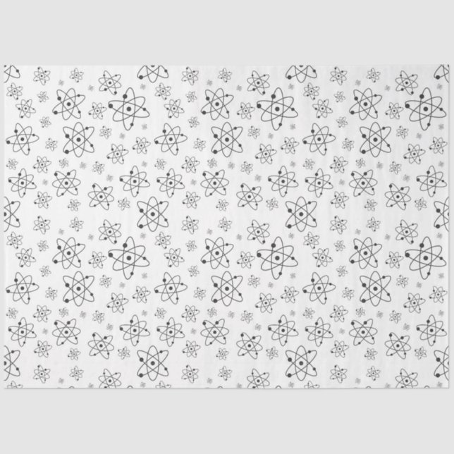 átomos em papel de tecidos em movimento (Frente )