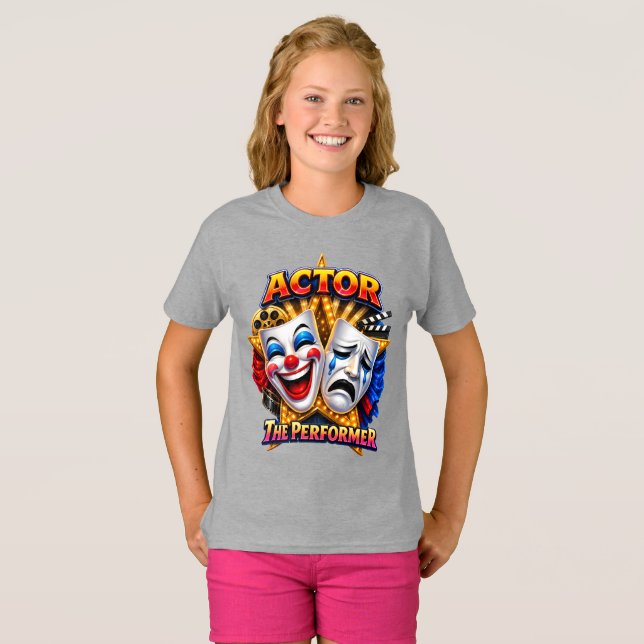 Ator - A Camiseta da Performer Girl (Frente Completa)