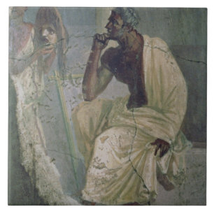 Ator e máscara, da casa do poeta trágico,