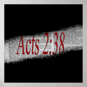 Atos 2:38 Poster