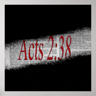 Atos 2:38 Poster