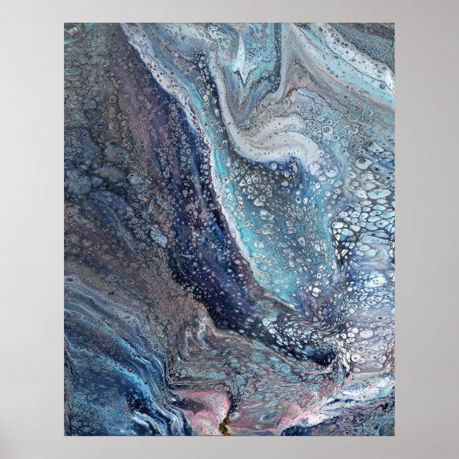 Atração Natural 1 Abstrato Impressão de Arte de Fl (Frente)