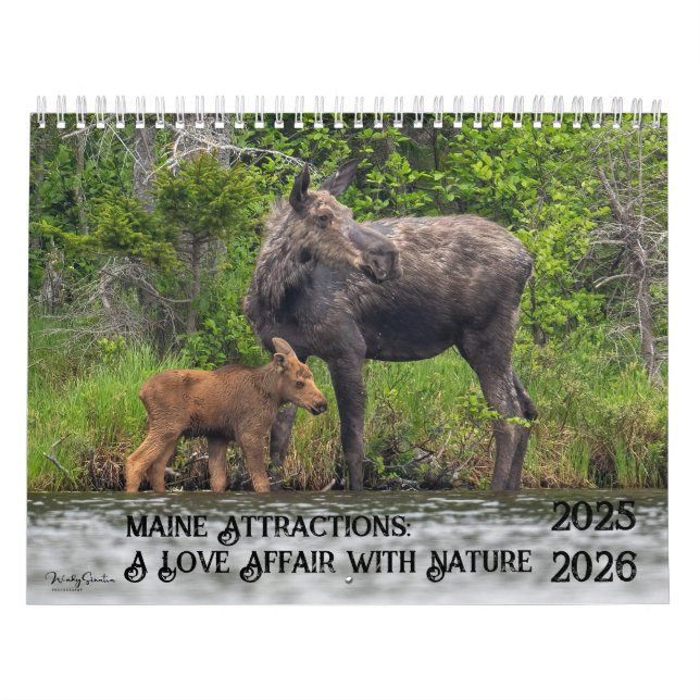 Atrações do Maine 2025-2026 Calendário (Capa)