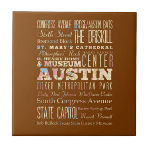 Atrações & lugares famosos de Austin, Texas.
