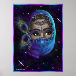 Atrás do poster do véu