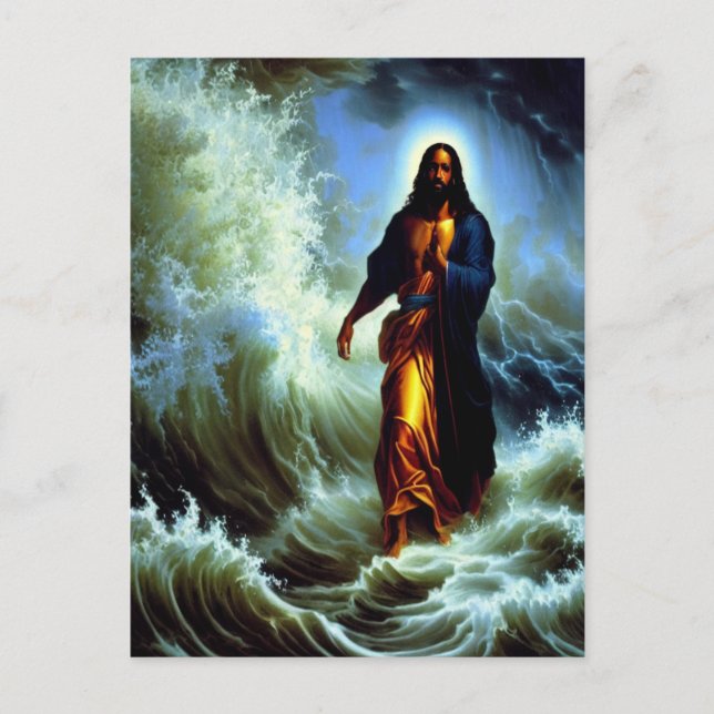 Através de Águas Perturbadas 2 Cartão Postal (Frente)