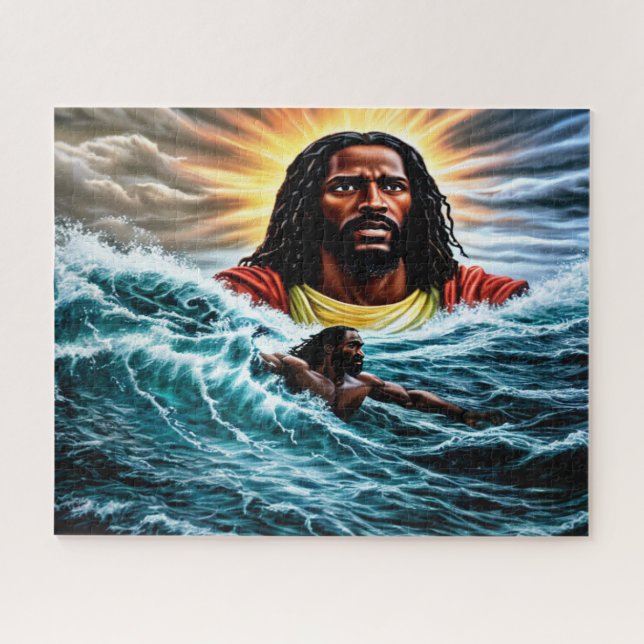 Através do Quebra-cabeça de águas acidentadas (Horizontal)