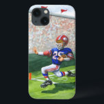 Atravessando a Linha de Meta para um Retoque<br><div class="desc">Ouçam a multidão rugindo enquanto assistem seu jogador de futebol favorito atravessando a linha do gol para um touchdown! Jay Throckmorton pintou esta cena dinâmica. Comprar cópia para você ou dê como presente para o fã de futebol em sua vida!</div>