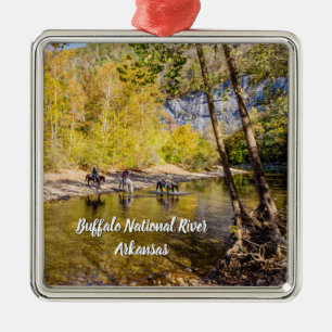 Atravessando O Ornamento Da Praça Do Rio Buffalo