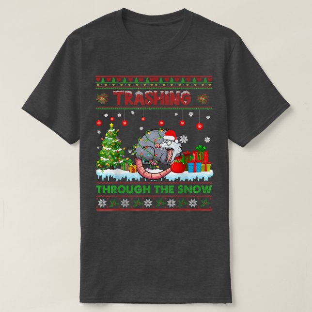 Atravessando Papais noeis De Suéter De Natal Na Ne (Frente do Design)
