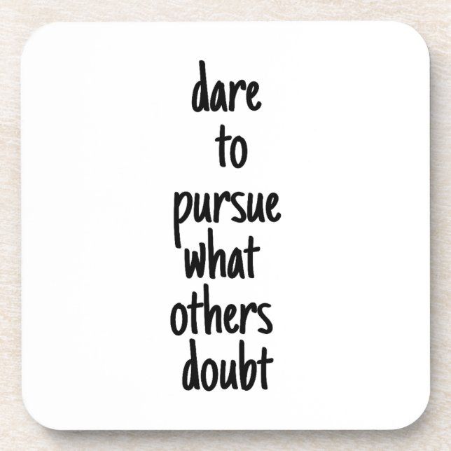 Atreve-Se A Perseguir A Porta copos Plástica Do Du (Frente)