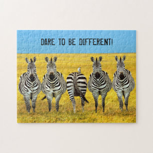 Atrevo-me a ser diferente! Quebra-cabeça de Zebra 
