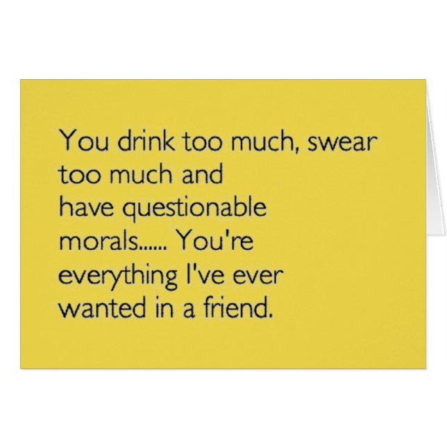 **ATRIBUTOS DE UM MELHOR AMIGO** CARTÃO DE ANIVERS (Frente Horizontal)