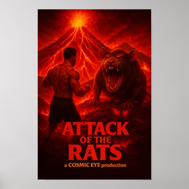 Attack of the Rats Poster (Frente)