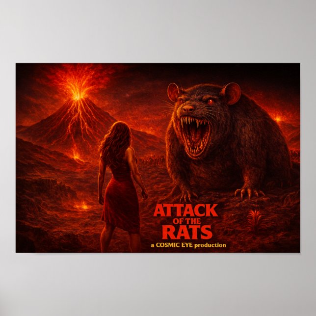 Attack of the Rats Poster (Frente)