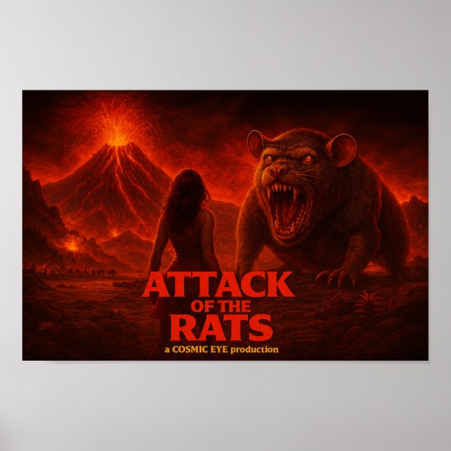 Attack of the Rats Poster (Frente)