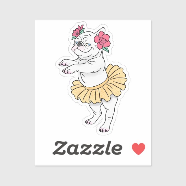 Attitude En Pointe | Adesivo de vinil com formato  (Folha)