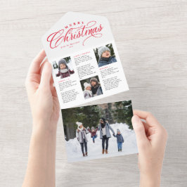 Atualização da família Feliz Natal cartão de féria