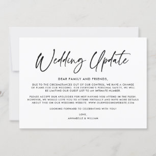Atualização de Noivado Anúncio de Casamento Meno