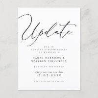 Atualizar Anúncio de casamento adiado pelo roteiro