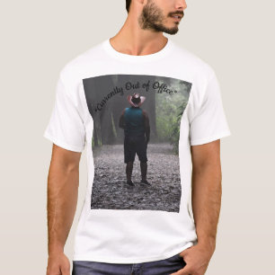 Atualmente Fora do Escritório Camiseta Minimalista