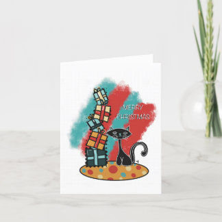 Atum Atômico com presente cartão de Natal