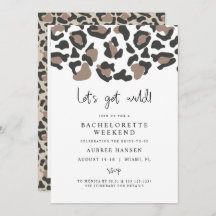 AUBREE Leopard Imprima a Bachelorette Selvagem Iti