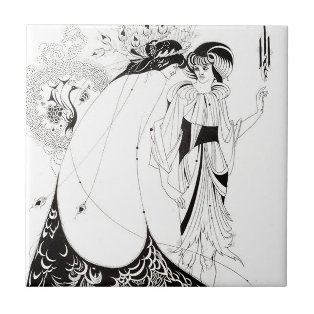 Aubrey Beardsley O Azulejo Da Camisa De Pavão (Frente)