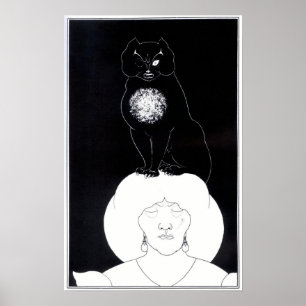 Aubrey Beardsley - poster do gato preto