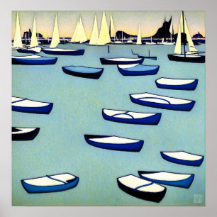 Auckland Harbour - Canvas de Arte Impressão