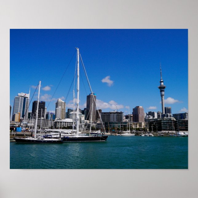 Auckland Harbour, Nova Zelândia - Poster (Frente)