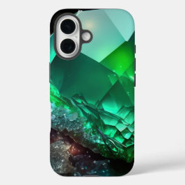 August Birthstone Peridot Abstrato Neon Crystal