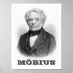 August Ferdinand Möbius Poster<br><div class="desc">August Ferdinand Möbius (17 November 1790 – 26 September 1868) was a German mathematician and theoretical astronomer. is best known for his discovery of the Möbius strip, a non-orientable two-dimensional surface with only one side when embedded in three-dimensional Euclidean space. It was independently discovered by Johann Benedict Listing a few...</div>