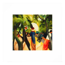 August Macke. "Promenade" Poster de Belas Artes