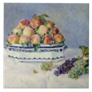 Auguste Renoir - ainda vida com pêssegos e uvas
