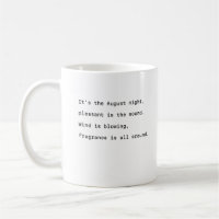 augusto caneca de café tipografia poética som agra