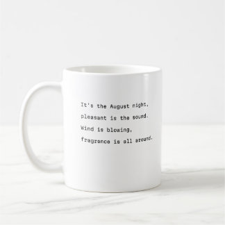 augusto caneca de café tipografia poética som agra