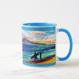 aula de surf à tarde Lahaina Caneca