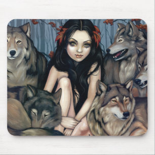 "Aumentado por lobos" Mousepad