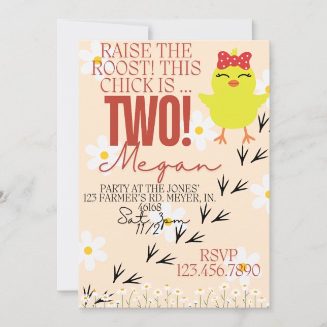 Aumente o convite do RoosT (Frente)