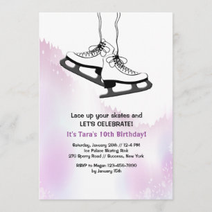 Aumente Seu Convite De Skates (Branco)