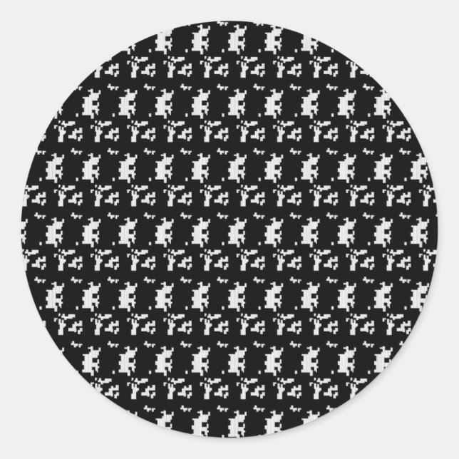 Aumente sua Marca com adesivos redondos clássicos (Frente)