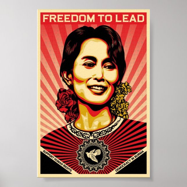 Aung San Suu Kyi Poster (Frente)