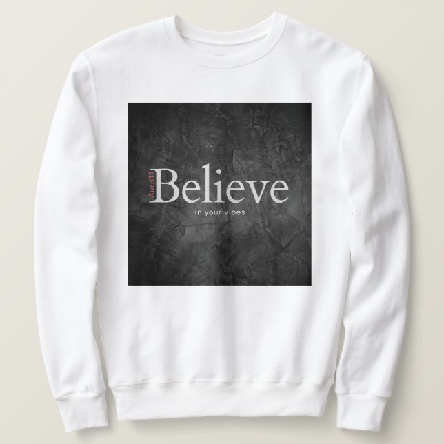 Aura11 acredite em suas camisetas (Frente do Design)