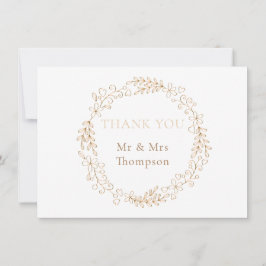 Auréola Floral de Louro Casamento Agradecimento