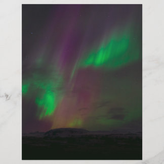 Aurora Boreal Luzes do Norte Árvores Natureza Terr