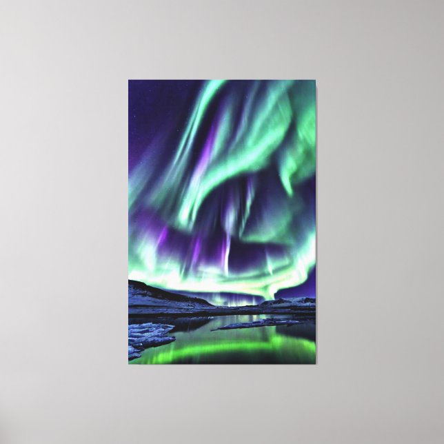 Aurora Borealis Art Canvas (Frente)