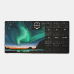 Aurora Borealis - Matriz de Mesa de Calendário Com