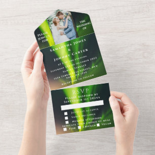 Aurora Borealis Starry Night Stars Foto Casamento